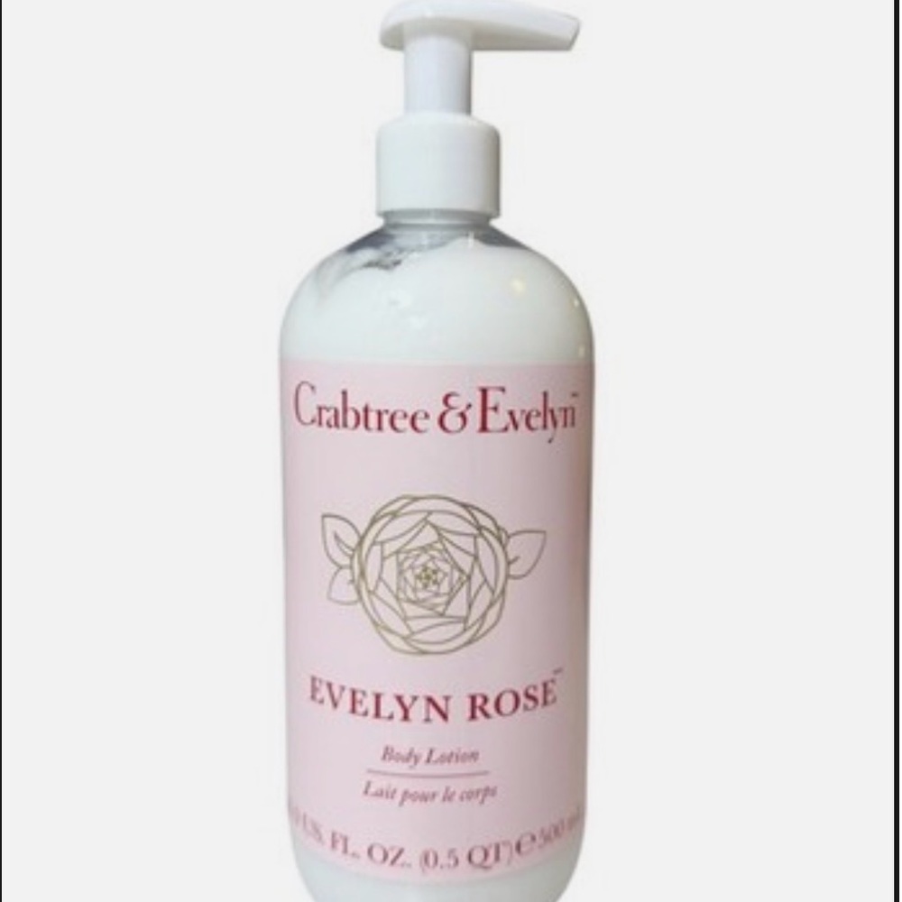 Crabtree & Evelyn Evelyn Rose Body Lotion - Soft Pink & White